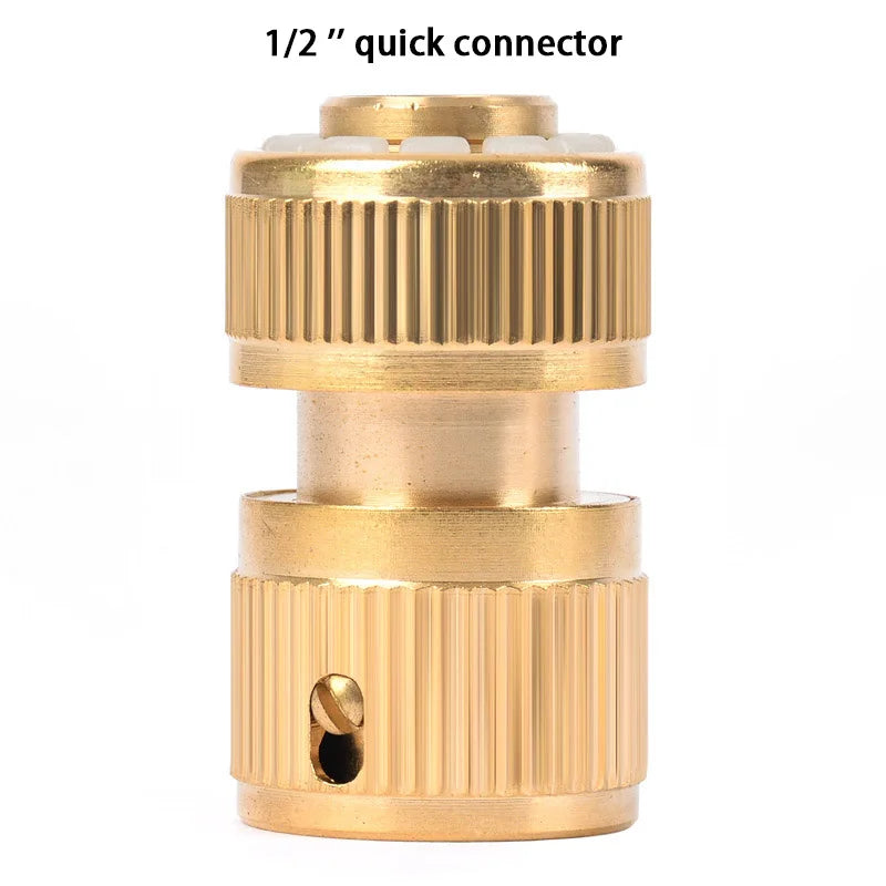 Portable High Pressure Washing Water Gun Adjustable Direct Spray Car Wash Nozzle Home Garden Watering Gun 1/2'' Copper Coupling