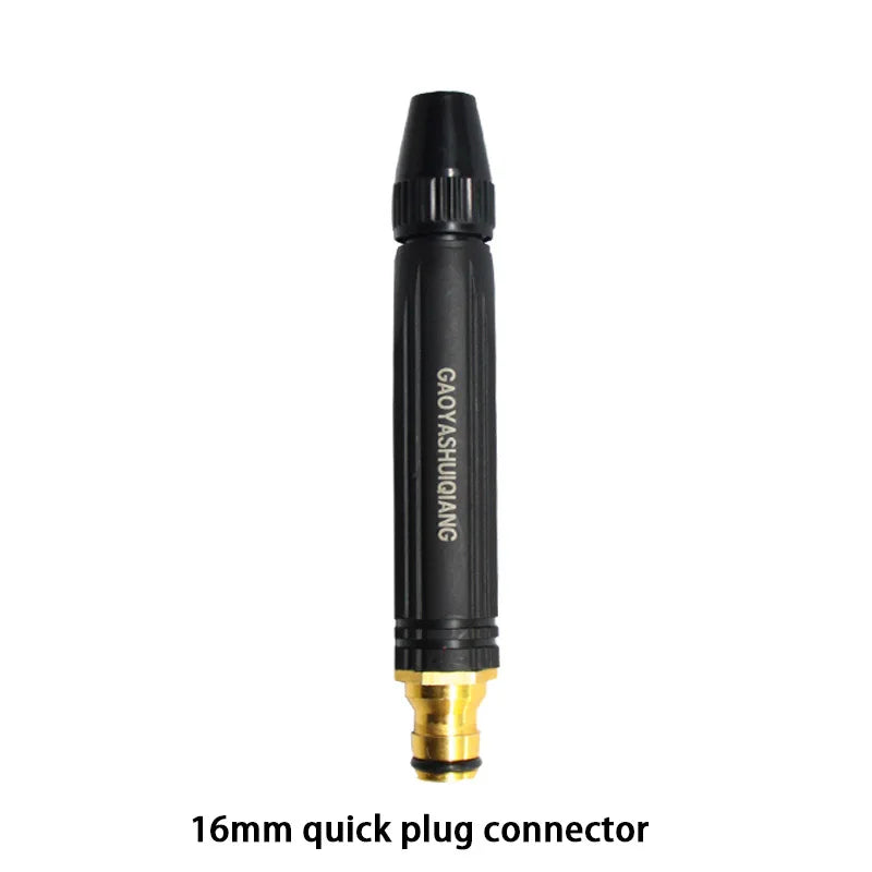 Portable High Pressure Washing Water Gun Adjustable Direct Spray Car Wash Nozzle Home Garden Watering Gun 1/2'' Copper Coupling